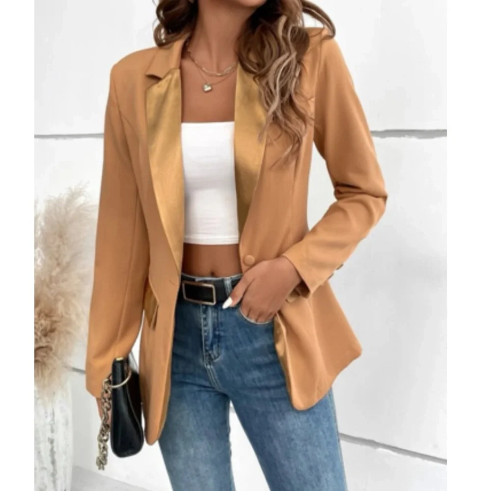 SOLD OUT Luxe button blazer coat jacket hot khaki